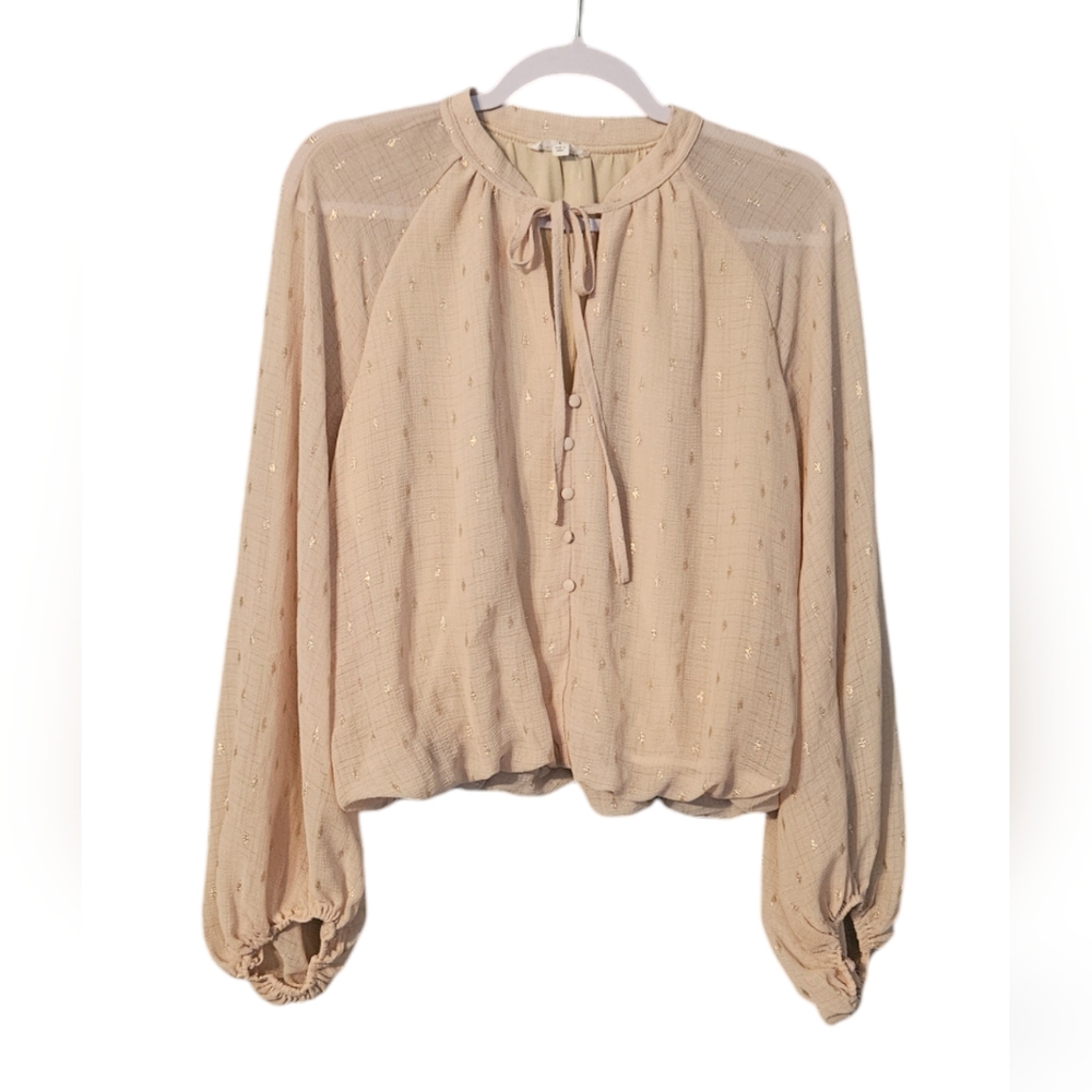 Blu Pepper Women's Long Sleeve Blouse Size L